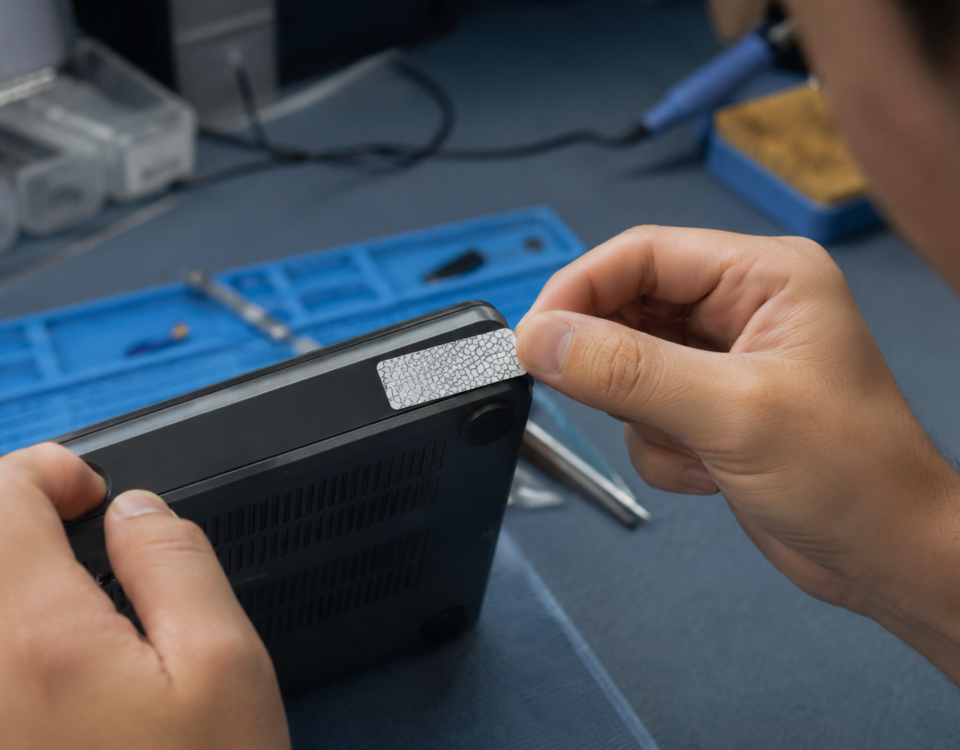 Por que eletrônicos usam etiqueta casca de ovo na garantia?