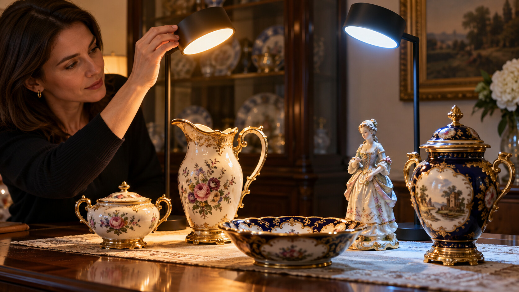 Luz LED pode mudar a aparência de porcelanas e dourados?